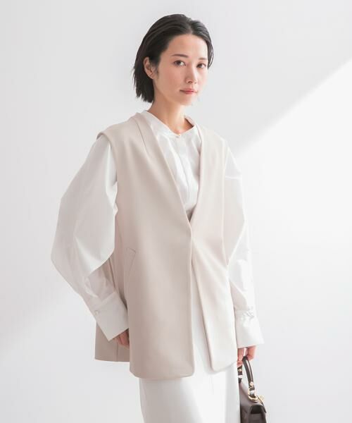 URBAN RESEARCH ROSSO / アーバンリサーチ ロッソ ベスト | ストレッチツイルジレ | 詳細14