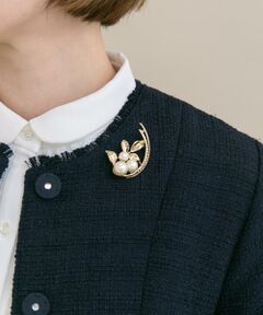 URBAN RESEARCH ROSSO / アーバンリサーチ ロッソ ブローチ・コサージュ | 『WEB限定』パールリーフブローチ