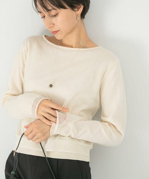 URBAN RESEARCH ROSSO / アーバンリサーチ ロッソ ニット・セーター | シアーレイヤードニット | 詳細17