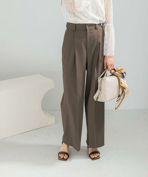 URBAN RESEARCH ROSSO / アーバンリサーチ ロッソ その他パンツ | 防シワハイウエストワイドスラックス | 詳細1