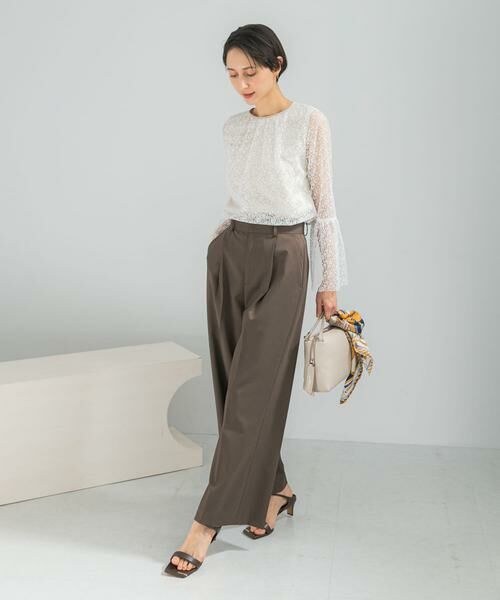 URBAN RESEARCH ROSSO / アーバンリサーチ ロッソ その他パンツ | 防シワハイウエストワイドスラックス | 詳細3