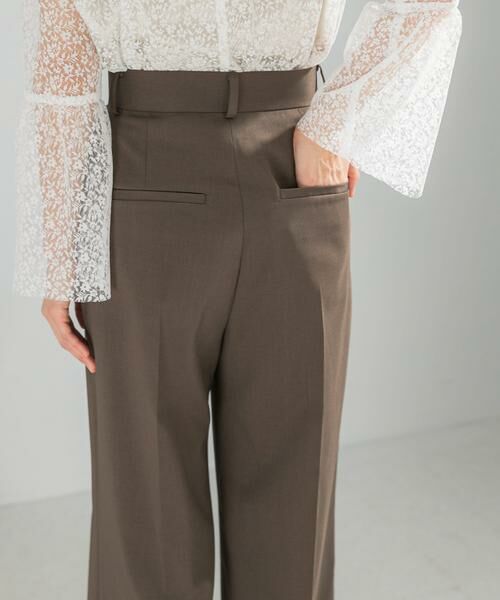 URBAN RESEARCH ROSSO / アーバンリサーチ ロッソ その他パンツ | 防シワハイウエストワイドスラックス | 詳細8