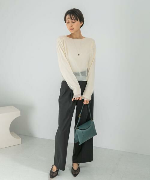 URBAN RESEARCH ROSSO / アーバンリサーチ ロッソ その他パンツ | 防シワハイウエストワイドスラックス | 詳細17