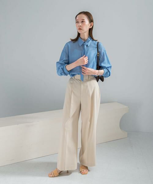 URBAN RESEARCH ROSSO / アーバンリサーチ ロッソ その他パンツ | 防シワハイウエストワイドスラックス | 詳細28