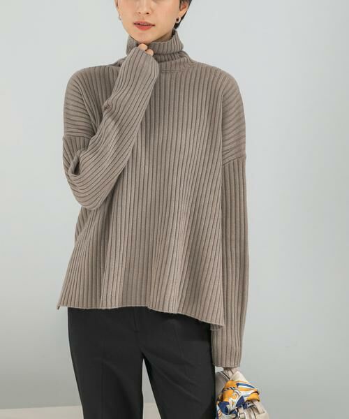 URBAN RESEARCH ROSSO / アーバンリサーチ ロッソ ニット・セーター | マシーンウォッシュ ワイドリブニット | 詳細1