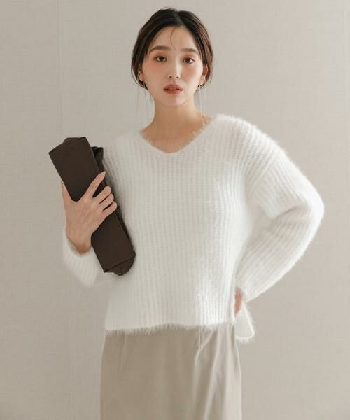 URBAN RESEARCH ROSSO / アーバンリサーチ ロッソ ニット・セーター | シャギーVネックニット | 詳細18