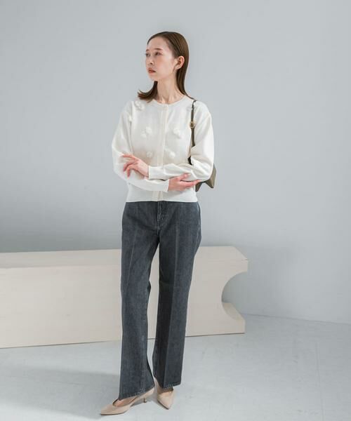 URBAN RESEARCH ROSSO / アーバンリサーチ ロッソ カーディガン・ボレロ | フラワーモチーフカーディガン | 詳細2