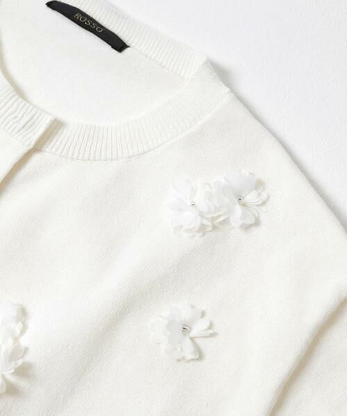 URBAN RESEARCH ROSSO / アーバンリサーチ ロッソ カーディガン・ボレロ | フラワーモチーフカーディガン | 詳細4