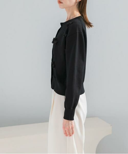 URBAN RESEARCH ROSSO / アーバンリサーチ ロッソ カーディガン・ボレロ | フラワーモチーフカーディガン | 詳細8