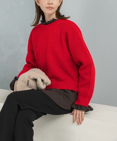 URBAN RESEARCH ROSSO / アーバンリサーチ ロッソ ニット・セーター | スーパーファインラムズウールショートニット | 詳細3