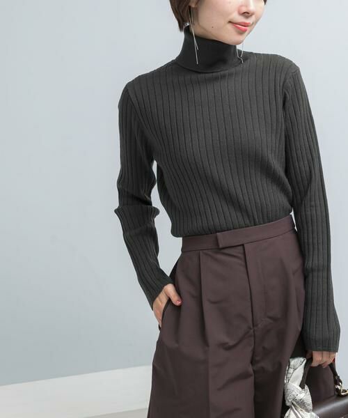 URBAN RESEARCH ROSSO / アーバンリサーチ ロッソ ニット・セーター | エクストラファインリブタートルニット | 詳細1