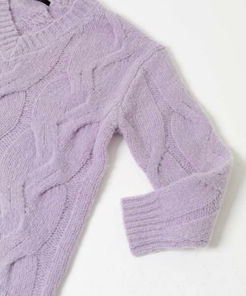 URBAN RESEARCH ROSSO / アーバンリサーチ ロッソ ニット・セーター | ウールカシミヤケーブル編オーバーニット | 詳細5