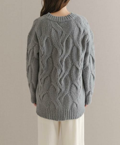 URBAN RESEARCH ROSSO / アーバンリサーチ ロッソ ニット・セーター | ウールカシミヤケーブル編オーバーニット | 詳細21