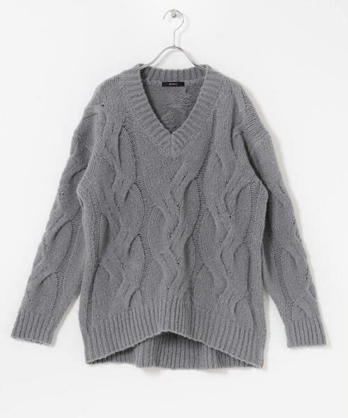 URBAN RESEARCH ROSSO / アーバンリサーチ ロッソ ニット・セーター | ウールカシミヤケーブル編オーバーニット | 詳細22