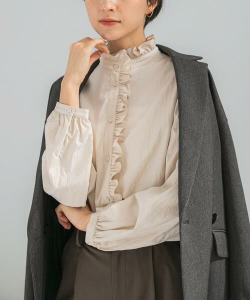 URBAN RESEARCH ROSSO / アーバンリサーチ ロッソ シャツ・ブラウス | 『WEB限定』フリルスタンドカラーシャツ | 詳細24