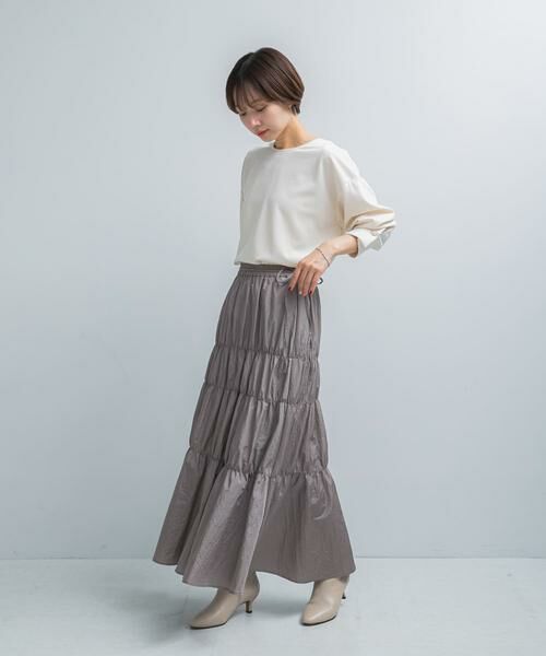URBAN RESEARCH ROSSO / アーバンリサーチ ロッソ スカート | ブライトシャーリングスカート | 詳細15