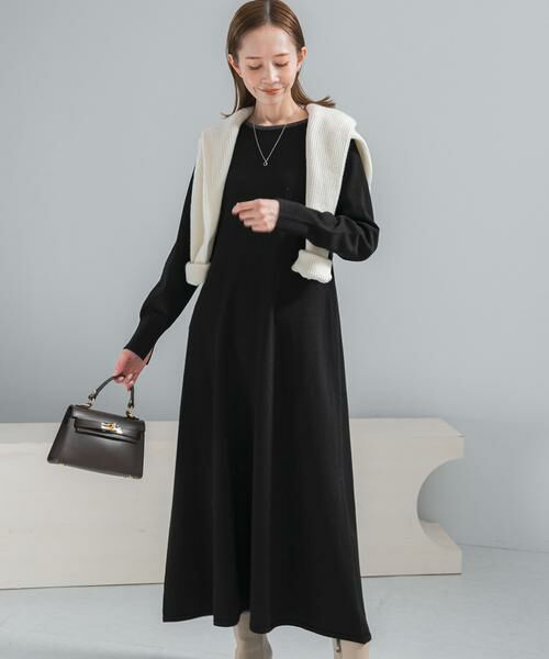 URBAN RESEARCH ROSSO / アーバンリサーチ ロッソ ワンピース | ウォシャブルフレアシルエットニットワンピース | 詳細5