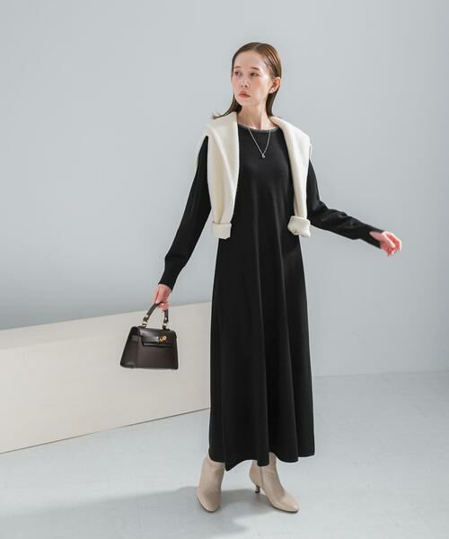 URBAN RESEARCH ROSSO / アーバンリサーチ ロッソ ワンピース | ウォシャブルフレアシルエットニットワンピース | 詳細6