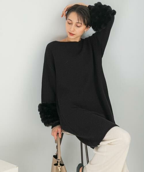 URBAN RESEARCH ROSSO / アーバンリサーチ ロッソ ワンピース | ファードッキングニットミニワンピース | 詳細11