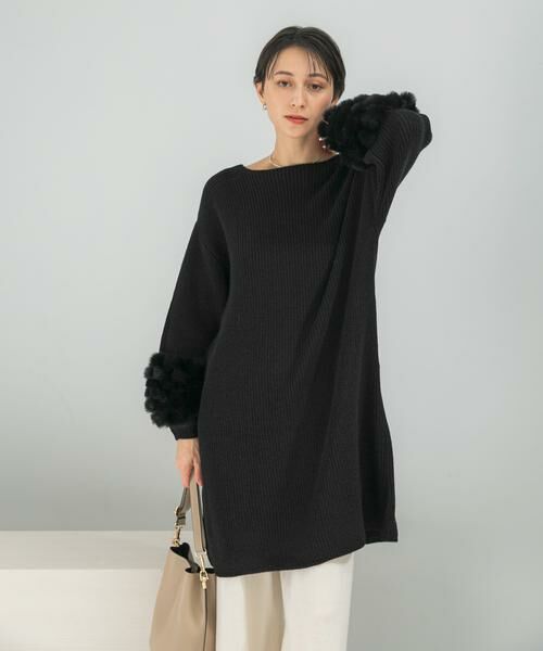 URBAN RESEARCH ROSSO / アーバンリサーチ ロッソ ワンピース | ファードッキングニットミニワンピース | 詳細13