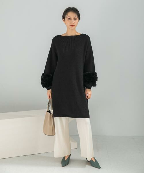 URBAN RESEARCH ROSSO / アーバンリサーチ ロッソ ワンピース | ファードッキングニットミニワンピース | 詳細15