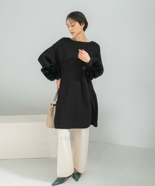 URBAN RESEARCH ROSSO / アーバンリサーチ ロッソ ワンピース | ファードッキングニットミニワンピース | 詳細16