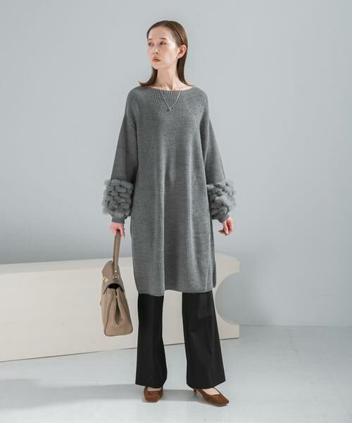 URBAN RESEARCH ROSSO / アーバンリサーチ ロッソ ワンピース | ファードッキングニットミニワンピース | 詳細25