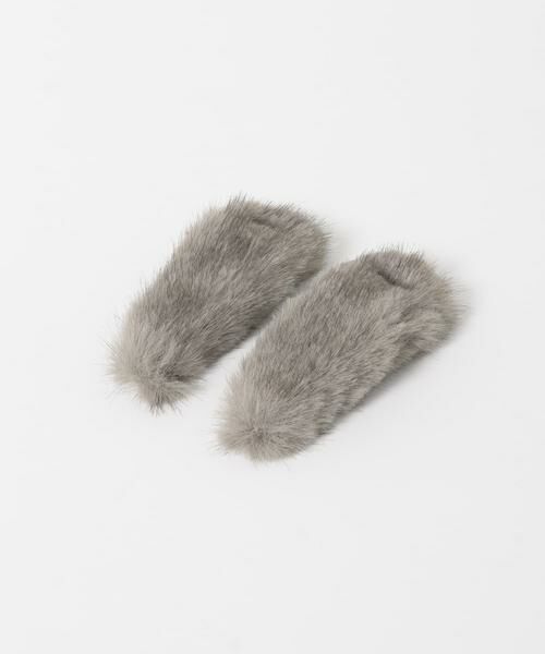 URBAN RESEARCH ROSSO / アーバンリサーチ ロッソ カチューシャ・カチューム・その他 | heyep　Faux Mink Hair Clips-2P（グレー）