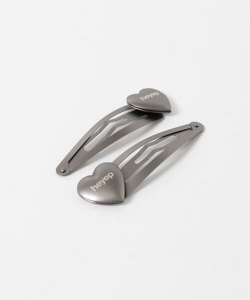 URBAN RESEARCH ROSSO / アーバンリサーチ ロッソ カチューシャ・カチューム・その他 | heyep　Heart Locket Hair Clips 2 Set（ブラック）
