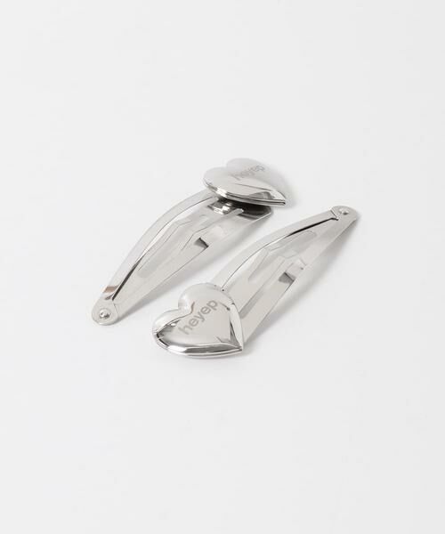 URBAN RESEARCH ROSSO / アーバンリサーチ ロッソ カチューシャ・カチューム・その他 | heyep　Heart Locket Hair Clips 2 Set（シルバー）