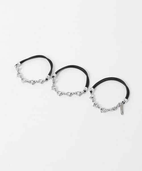 URBAN RESEARCH ROSSO / アーバンリサーチ ロッソ ヘアゴム・シュシュ | heyep　Link Chain Hair Ties-3P（シルバー）