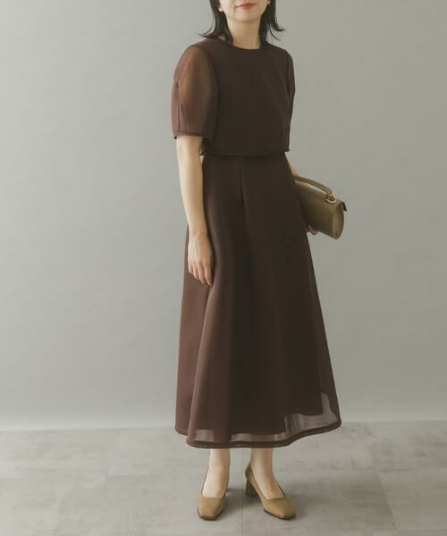 URBAN RESEARCH ROSSO / アーバンリサーチ ロッソ ドレス | kaene　シアーダンボールニットドレス | 詳細1