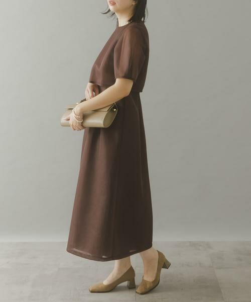 URBAN RESEARCH ROSSO / アーバンリサーチ ロッソ ドレス | kaene　シアーダンボールニットドレス | 詳細2