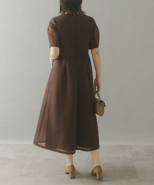 URBAN RESEARCH ROSSO / アーバンリサーチ ロッソ ドレス | kaene　シアーダンボールニットドレス | 詳細3