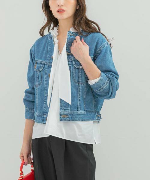 URBAN RESEARCH ROSSO / アーバンリサーチ ロッソ Gジャン・デニムジャケット | 『別注』Lee101×ROSSO　NOCOLLAR SHORT JACKET | 詳細2