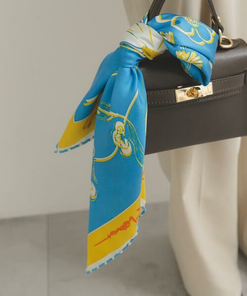 URBAN RESEARCH ROSSO / アーバンリサーチ ロッソ バンダナ・スカーフ | manipuri　65フローラ（ブルー）