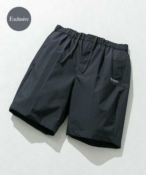 URBAN RESEARCH ROSSO / アーバンリサーチ ロッソ ショート・ハーフ・半端丈パンツ | 『別注』+phenix　WINDSTOPPER by GORE-TEX LABSタックショーツ（ブラック）