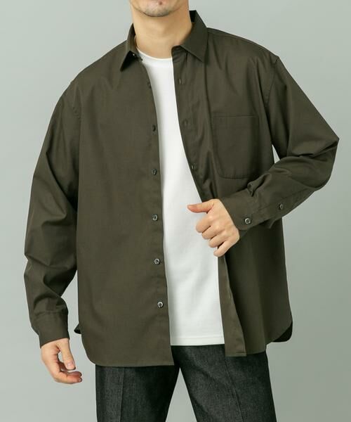 URBAN RESEARCH ROSSO / アーバンリサーチ ロッソ シャツ・ブラウス | 『防シワ/防臭』アーバンリラックスブロードシャツ（カーキ）
