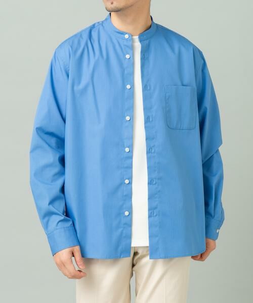 URBAN RESEARCH ROSSO / アーバンリサーチ ロッソ シャツ・ブラウス | 『防シワ/防臭』アーバンリラックスブロードバンドシャツ（ブルー）