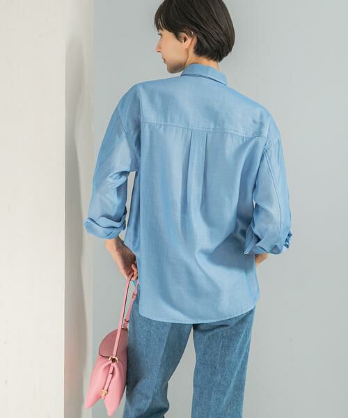 URBAN RESEARCH ROSSO / アーバンリサーチ ロッソ シャツ・ブラウス | タイ付デニムライクシアーシャツ | 詳細3