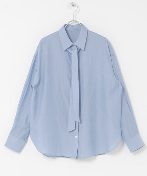 URBAN RESEARCH ROSSO / アーバンリサーチ ロッソ シャツ・ブラウス | タイ付デニムライクシアーシャツ | 詳細8