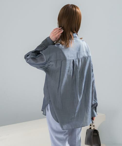 URBAN RESEARCH ROSSO / アーバンリサーチ ロッソ シャツ・ブラウス | タイ付デニムライクシアーシャツ | 詳細15