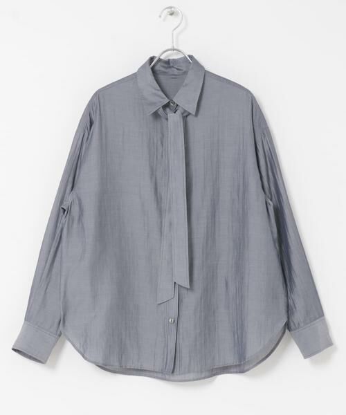 URBAN RESEARCH ROSSO / アーバンリサーチ ロッソ シャツ・ブラウス | タイ付デニムライクシアーシャツ | 詳細17