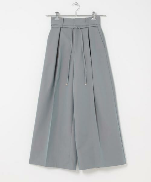 URBAN RESEARCH ROSSO / アーバンリサーチ ロッソ その他パンツ | コットンツイルベルテッドワイドパンツ（ブルー）