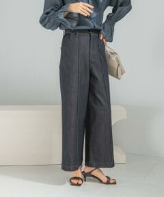 URBAN RESEARCH ROSSO / アーバンリサーチ ロッソ デニムパンツ | ピンタックストレッチワイドデニムパンツ