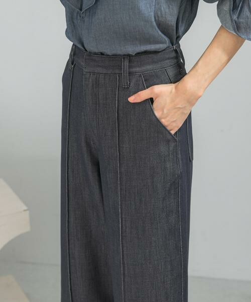 URBAN RESEARCH ROSSO / アーバンリサーチ ロッソ デニムパンツ | ピンタックストレッチワイドデニムパンツ | 詳細10