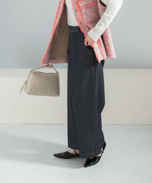 URBAN RESEARCH ROSSO / アーバンリサーチ ロッソ デニムパンツ | ピンタックストレッチワイドデニムパンツ | 詳細5
