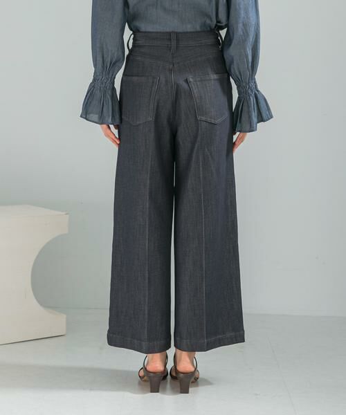 URBAN RESEARCH ROSSO / アーバンリサーチ ロッソ デニムパンツ | ピンタックストレッチワイドデニムパンツ | 詳細9