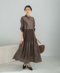 URBAN RESEARCH ROSSO / アーバンリサーチ ロッソ ワンピース | プリーツロングシャツワンピース