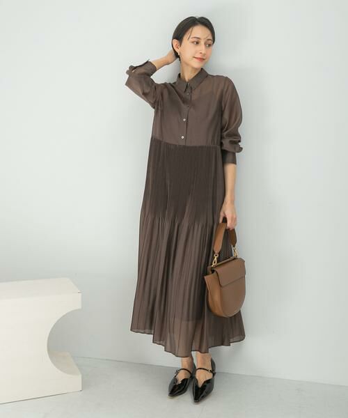 URBAN RESEARCH ROSSO / アーバンリサーチ ロッソ ワンピース | プリーツロングシャツワンピース | 詳細2